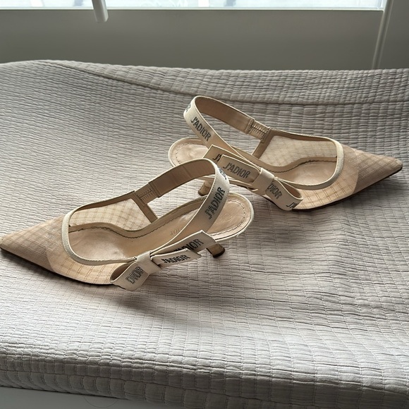 J’Adior Slingback Pump - transparent mesh with nude strass - Picture 4 of 5